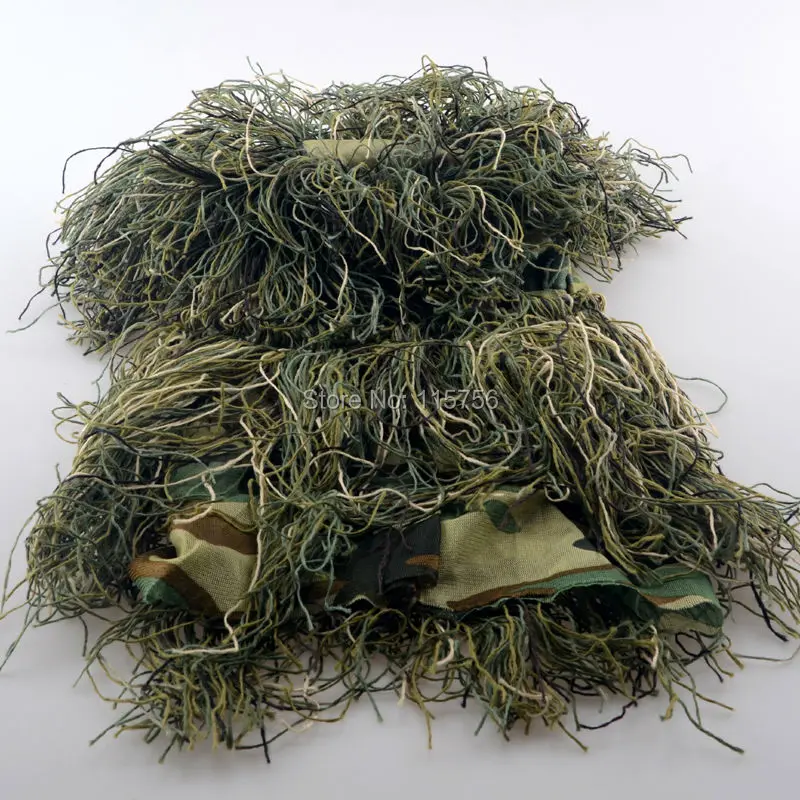 Hunting Sniper Ghillie Hood Camouflage Head Cover for Ghillie Suit Mosquito Net Hood Headvie Hunter Ghillie Viper Hoods