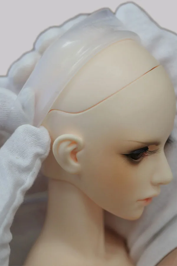 1/8 1/10 1/12  1/6 1/4 1/3 70cm aod dod msd yosd sd bjd doll Clear Silicone Wig Cap