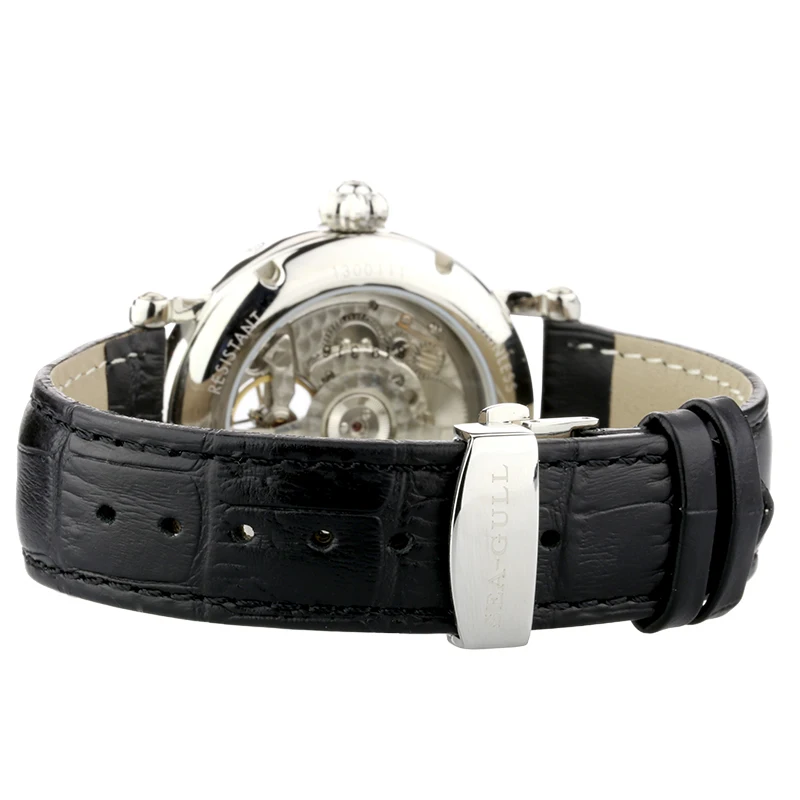 Orologio gabbiano genuino 819.316 orologio meccanico automatico in pelle impermeabile per uomo Atieno Sports con Display per data e settimana