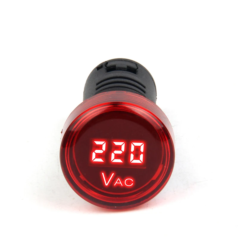 22mm diameter voltmeter AC60~500V volt gauge voltage meter volt meter Indicator lamp voltage meter