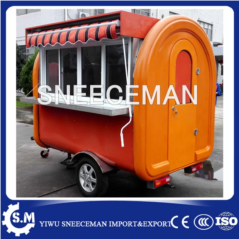 CE Approved New Arrival Outdoor Mobile Food Trailer  Street Mobile Food Cart China Factory