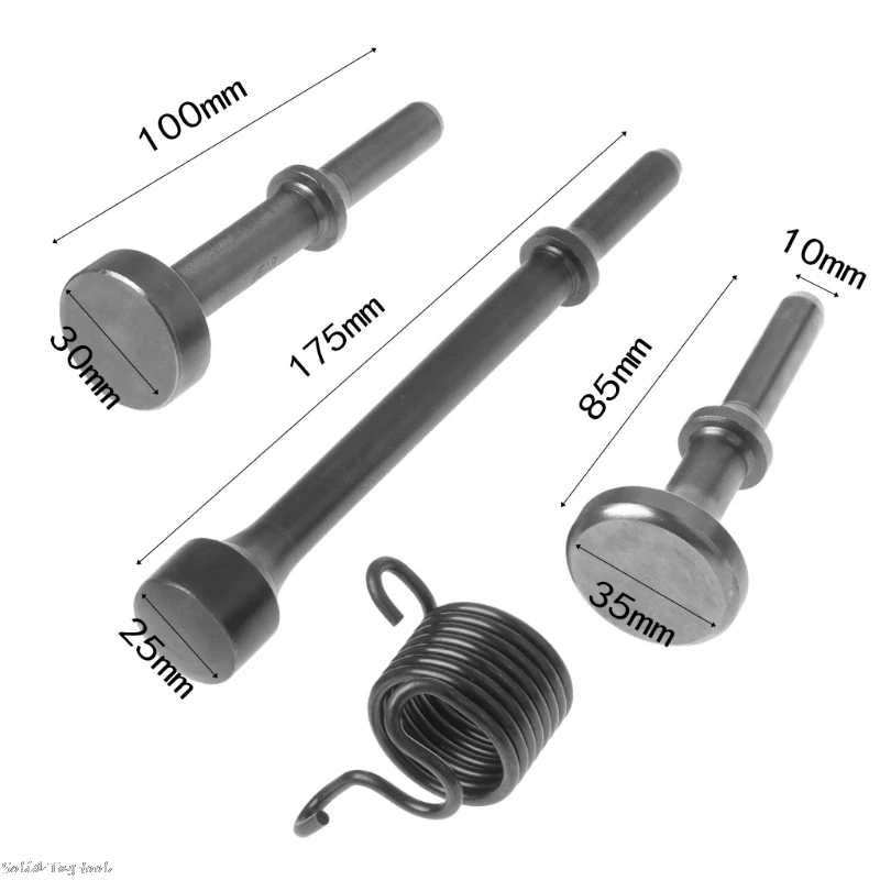 3PCS Smoothing Pneumatic Air Hammer BitS Long Bit Tool &1* Spring Tire Repair LS\'D Tool