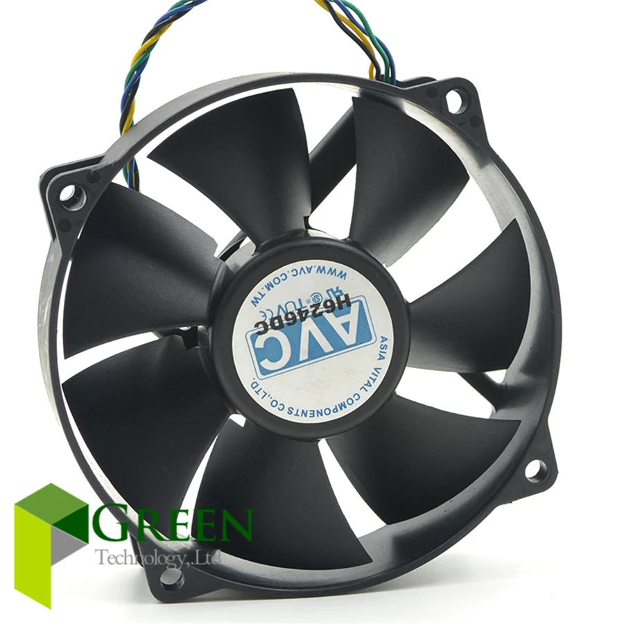 The original AVC DA09025T12U 9025 90MM 90*90*25mm  Circular Fan  For 775 CPU Cooling Fan 12V  0.7A  with PWM 4pin