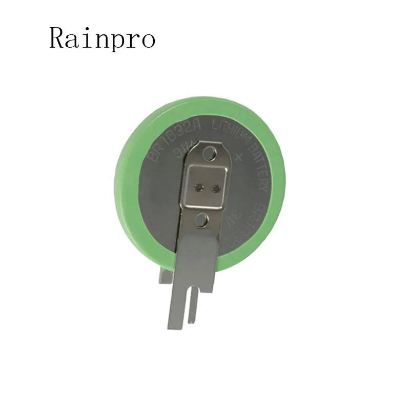 Rainpro 2 cái/lốc BR1632A/VA BR1632A 1632 pin đồng xu di động với chân 125 độ