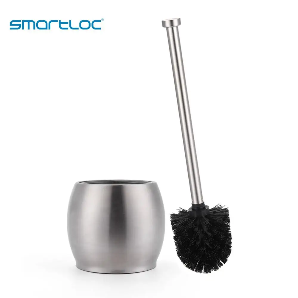 Set of 2 smartloc Stainless Steel Stand Toilet Brush Holders Cleaning Tools WC Accessories Bathroom Hardware