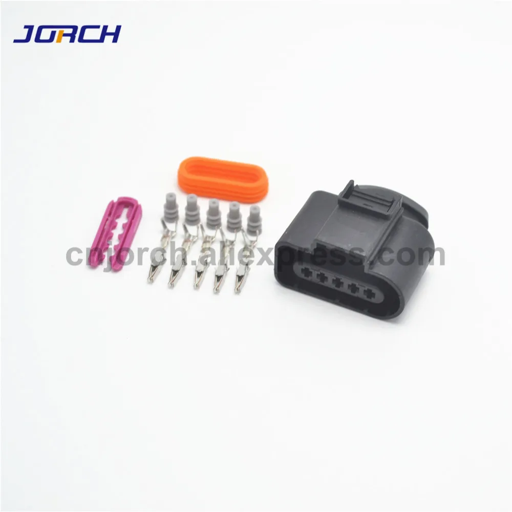 5 Sets 5 pin 1.5mm waterproof female VW Audi wiring connector 1J0973705 aviation automobile electrical connectors 1J0 973 705