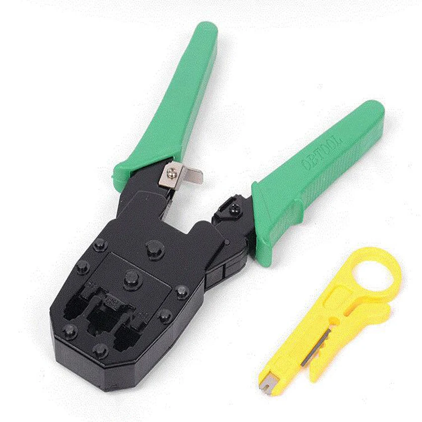 Network Clamp Electrician Insulated Wire Strippers Pliers Internet Cable Crimping Wire Cutter Cut Pliers Hand Tools