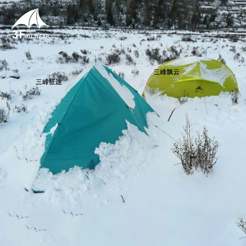 3F UL GEAR 2 Person 4 Season Camping Tent Outdoor Ultralight Hiking Backpacking Hunting Waterproof Tent 15D Silicone Zelt Tenten