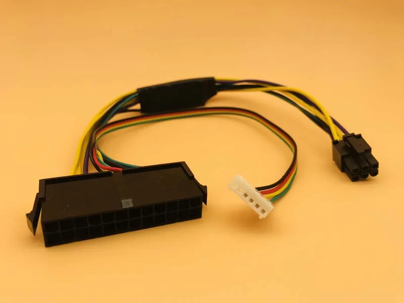 10 pcs 30 cm atx 24pin 6pin pcie psu 전원 어댑터 케이블 18awg 전원 공급 장치 hp z220 z230 sff 서버 워크 스테이션 마더 보드