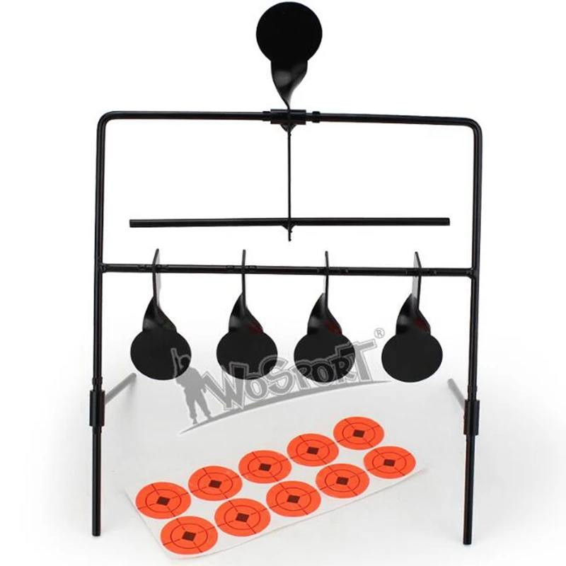 Imagem -02 - Reconjunto Tiro Alvo Metal Tático Aço Slingshot bb Gun Airsoft Paintball Tiro com Arco Caça Wosport5-plate