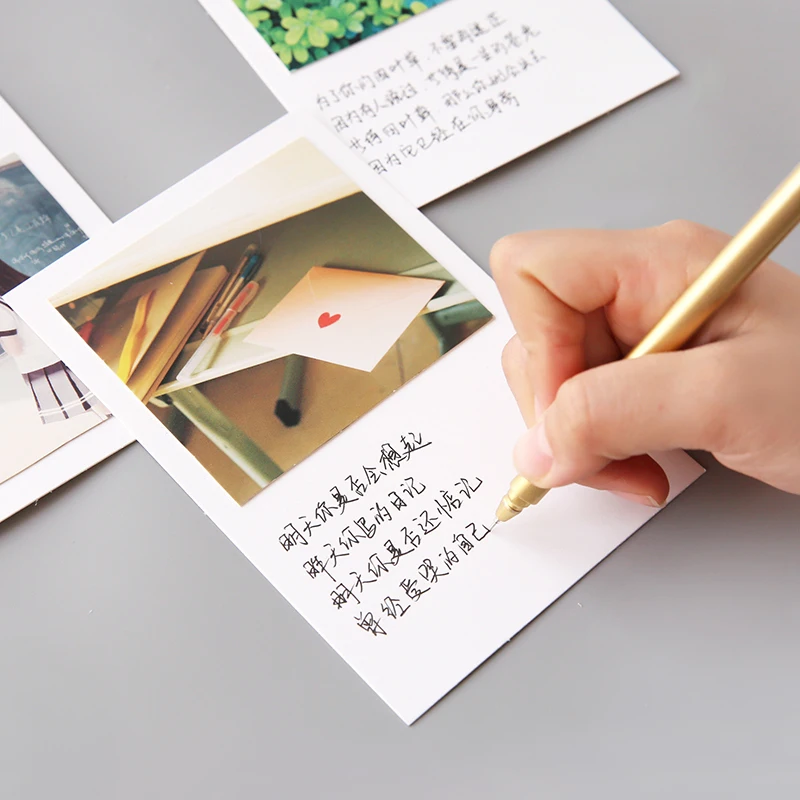 50 sheets/lot Double-sided blank Dutch white cardboard envelope postcard watercolor letter paper card hand-painted greeting card