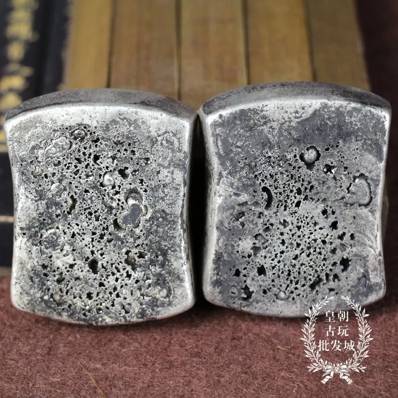 1pc chinese antique Collection square silver bar,Silver ingot home decoration metal handicraft Randomly send