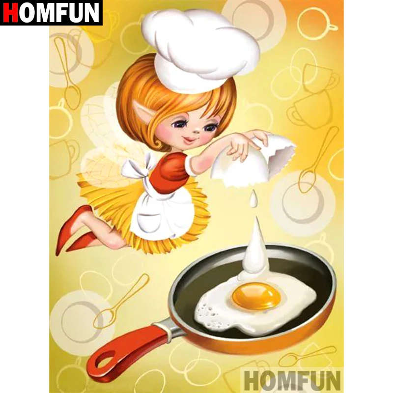 

HOMFUN Full Square/Round Drill 5D DIY Diamond Painting "Cartoon girl" Embroidery Cross Stitch 3D Home Decor Gift A11672