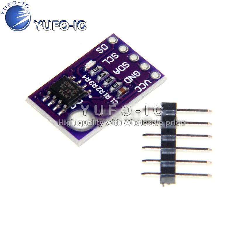 LM75 Temperature Sensor high-speed high-precision Development Board Module LM75A I2C Interface