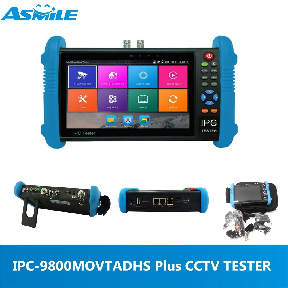 

7 inch IPS touch IPC-9800Plus series CCTV TESTER 4K H.265/H.264 CCTV Tester Monitor 8MP CVI TVI AHD SDI analog IP camera tester