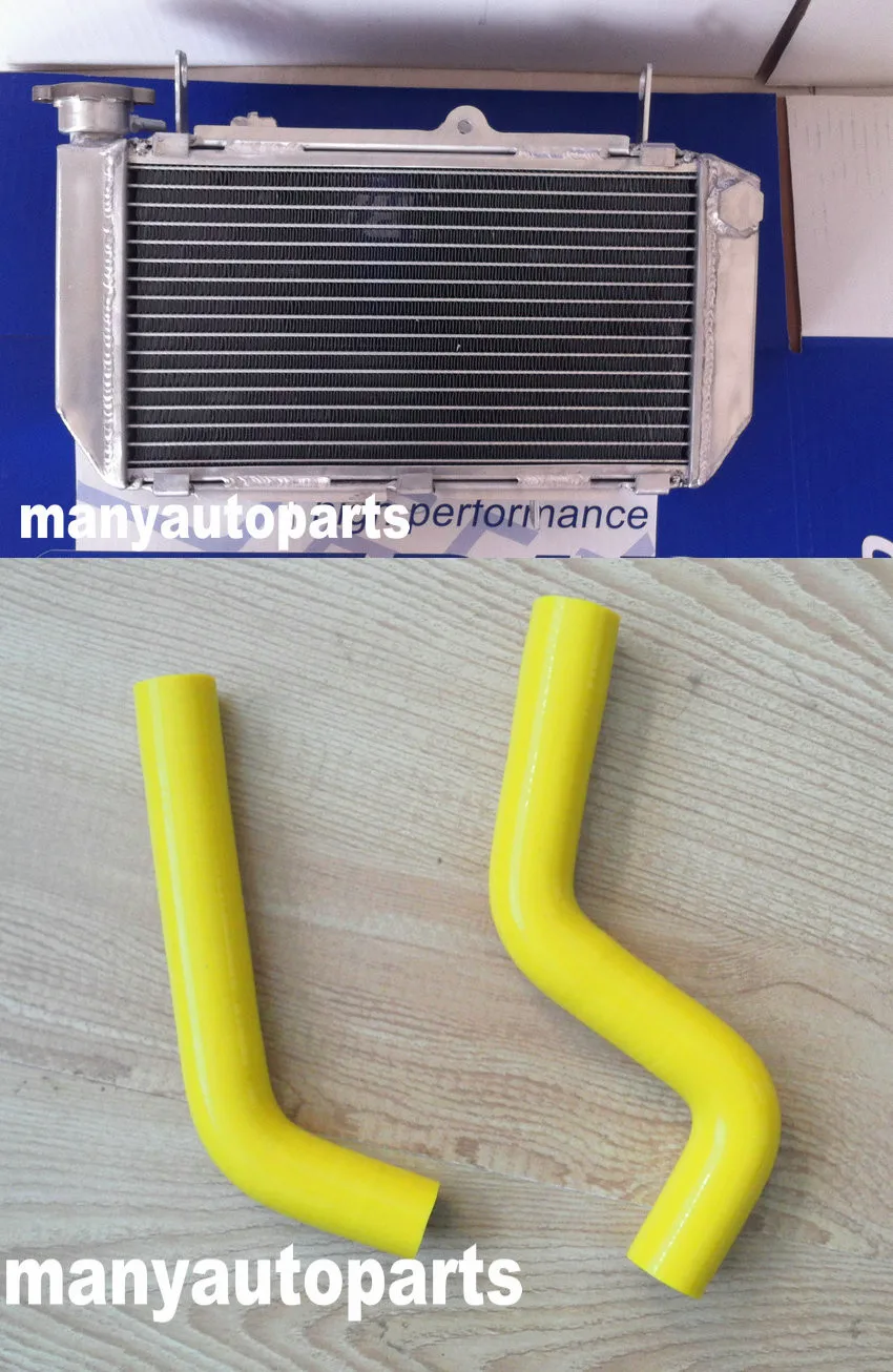 

Aluminum/Alloy Radiator & Yellow hose for Yamaha YFZ450X YFZ450R YFZ 450R 450X 2009 2010 2011