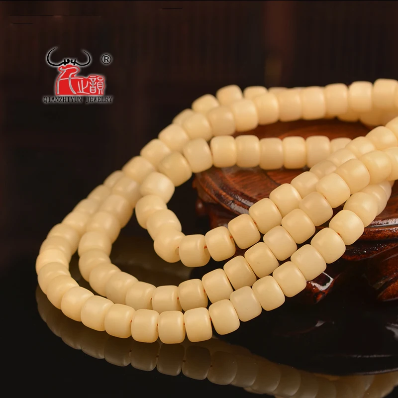 10PCS Tibetan natural beef bone handmade bone bead necklace, DIY bead necklace bead hole 1.5mm.