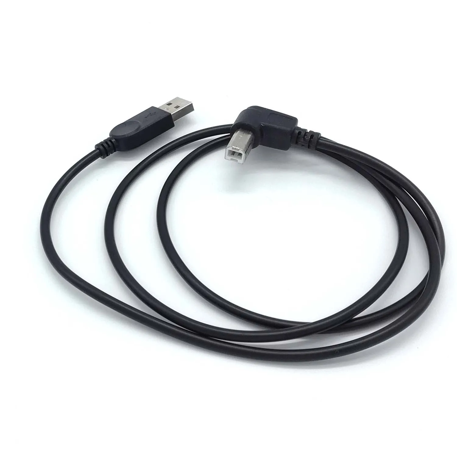 Новый кабель с углом обзора 90 градусов, 3 фута, USB 2,0 A к USB 2,0 B, кабель для сканеров принтеров, шнур для принтеров hp, canon, EPSON, brother