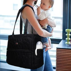 Stroller Bag Bolsa Maternidade Diaper Bags Baby Baby Care Maternity Bag Mum Changing Bag Handbags for Moms Baby Stuff Black