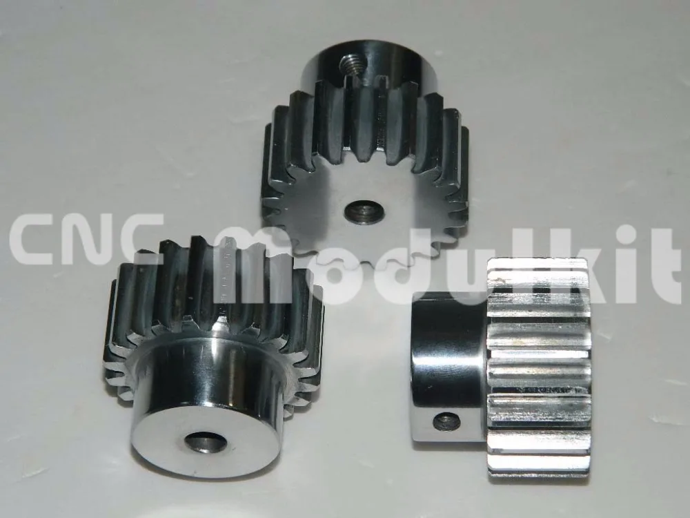 

CNC Router Gear Pinion 21 Teeth Right Teeth For Mod 2- 20 Rack Gear 45# Steel Electroplated Under Customer Require CNC Modulkit