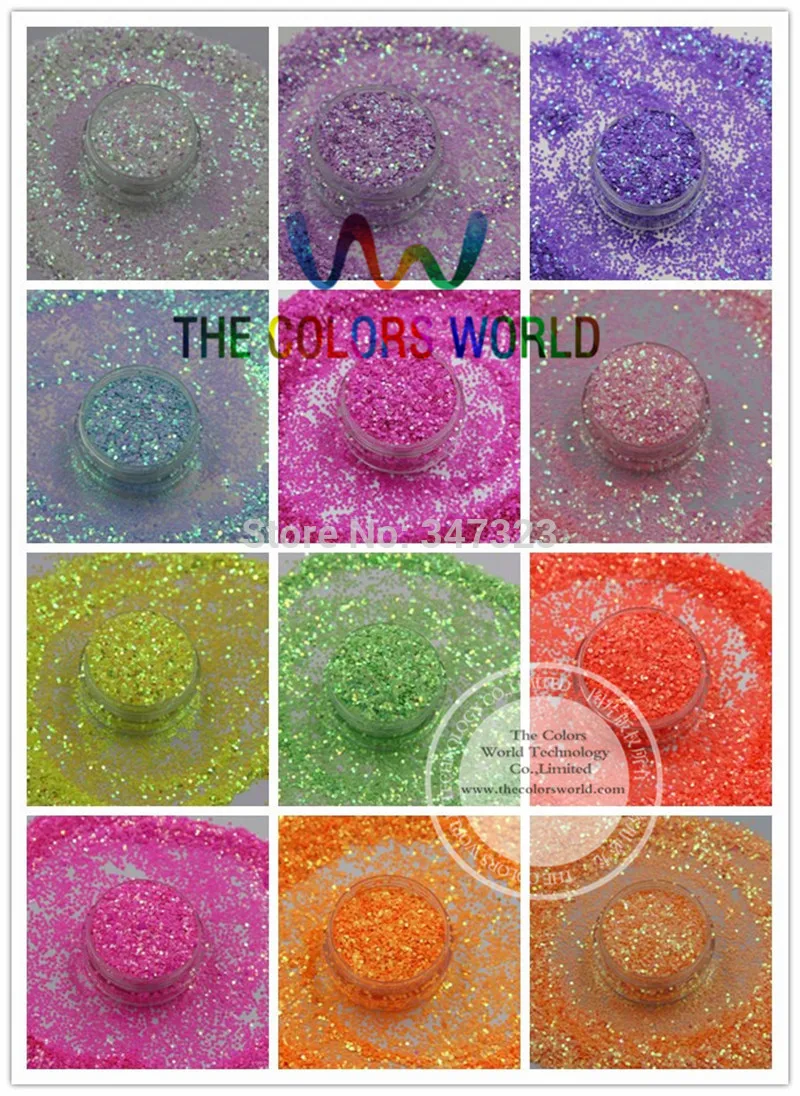 TCT-097 1MM Iridescent  Pearlescent colors Glitter bright decoration  for Nail design nail art and DIY