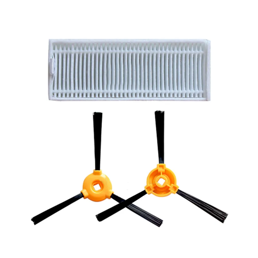 1X hepa-filter und 2X 3 arm seitige pinsel für Ecovacs Deebot CEN360 PLUS CEN330