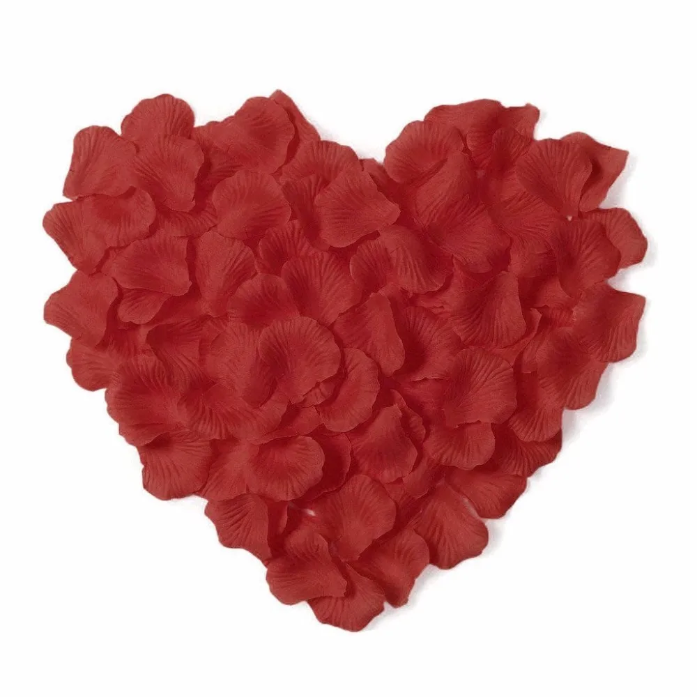 5000pcs / lot 5*5cm silk rose petals for Wedding Decoration, Romantic Artificial Rose Petals Wedding Flower Rose Flower