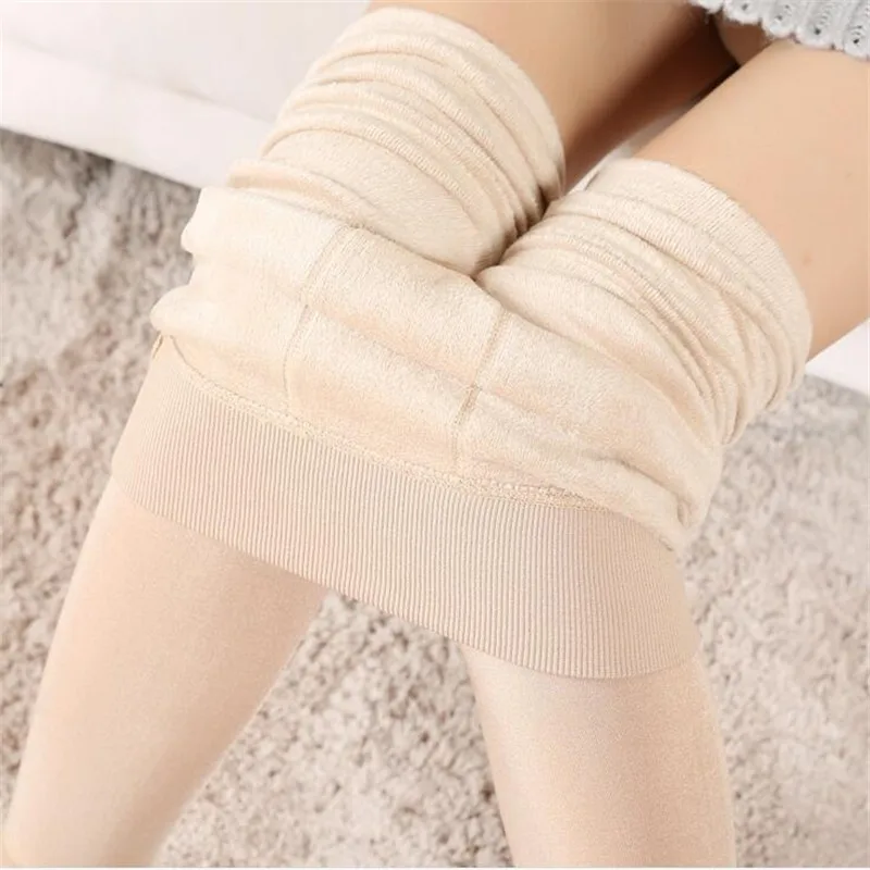 

2020 High Waist Leggings Thicken Velvet Winter Warm Pants For Women Seamless Super Stretch Fitness