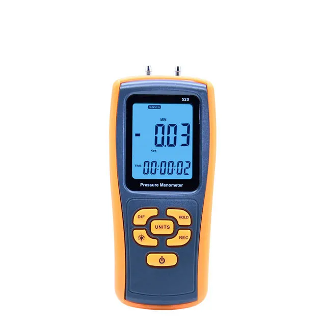 

GM520 Min Pocket USB LCD Display Digital Air Pressure Gauge Manometro Measuring Range 35kPa Temperature Compensation