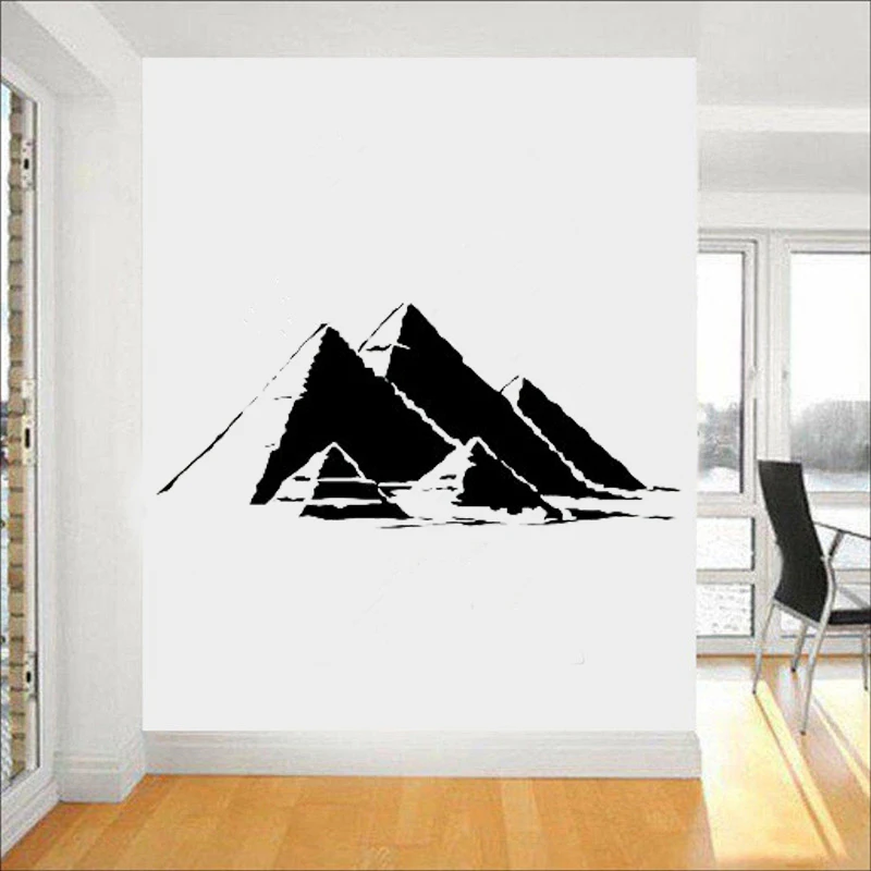 Egyptian Pyramids Wall Decals Sacred Symbol Vinyl Sticker Home Interior Ancient Egypt Wall Decor Mural Housewares L229