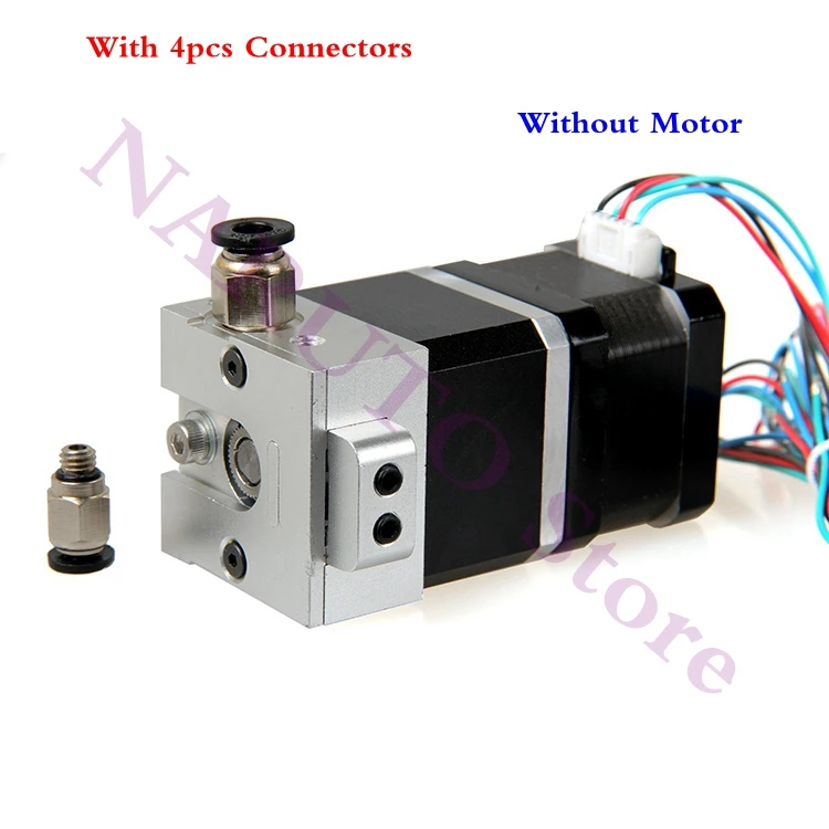 3D Printer All Metal Bulldog extruder Aluminum Alloy Parts for Both 1.75/3.0mm  J-Head/ MK8 Extruder Use, Without Motor