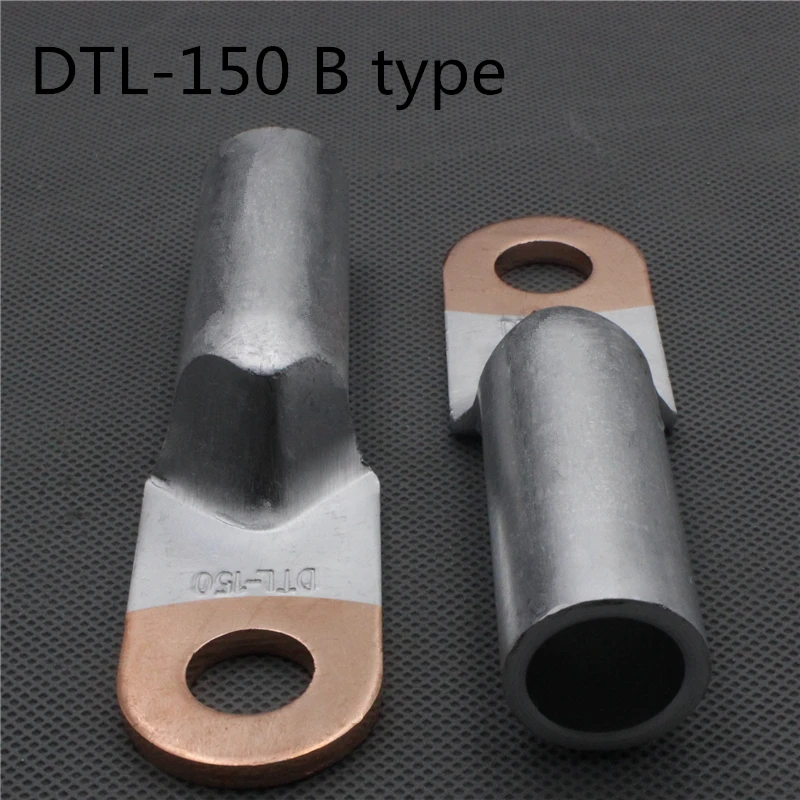 1piece DTL-150 150mm2 Cable LugTerminal Connector Copper Tone for 14.5mm Dia Bolt Electric power fittingsFactory standard B type