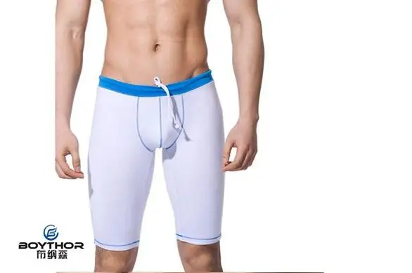 

Brand new Men's swimsuit BOYTHOR quick-dry swimming trunks Sexy, low-waist swimsuit Bump joining Young middle-aged