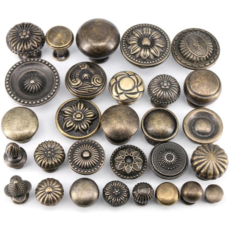 1x Antique Bronze Zinc alloy furniture knob cabinet pulls drawer handle knob