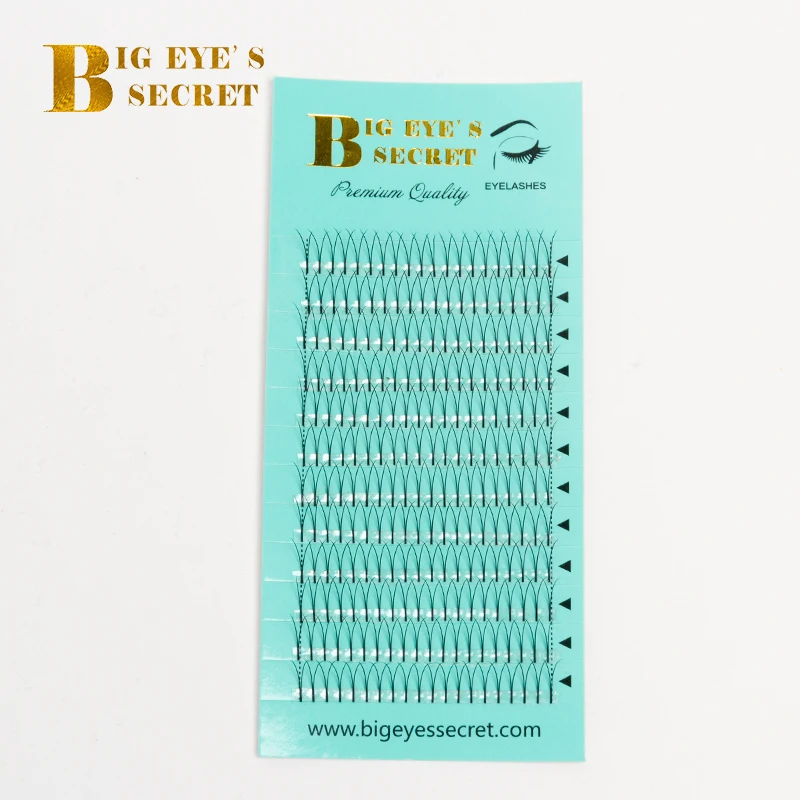 Big eye\'s secret 2D Y premade fans eyelashes, fans Russia volume 0.07mm and 0.10mm 2D eyelashes extensions