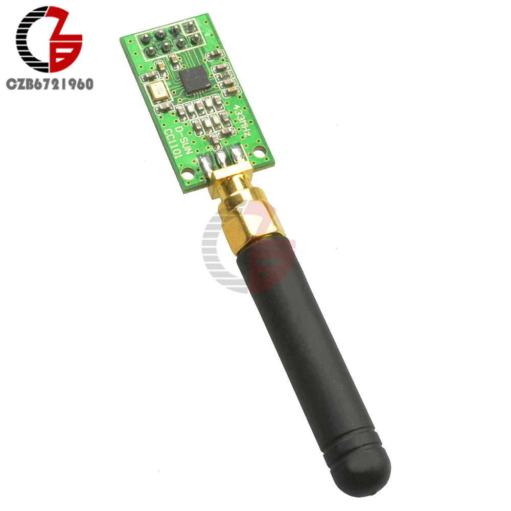 CC1101 Wireless Transceiver 315MHz 433MHz 868MHz 915MHz Transmitter Receiver Module + SMA Antenna 300-348 MHz 387-464 MHz ISM