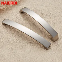 NAIERDI 10PCS Modern Style Cabinet Pulls Knobs Door Kitchen Handles Furniture Hardware Wardrobe Cupboard Handle Drawer Pulls