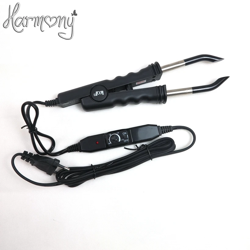 CHEAP shipping!!! Black&Pink new Hair Extension Iron Keratin Bonding Tool Adjustable Temperature Heat Connector