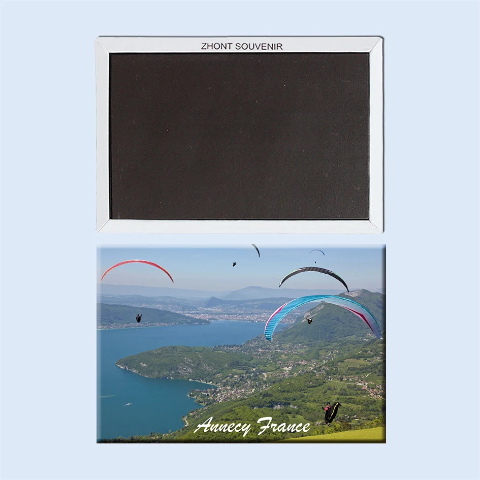 

skydivers in Annecy France 22650 Landscape Magnetic refrigerator gifts for friends Travel souvenirs