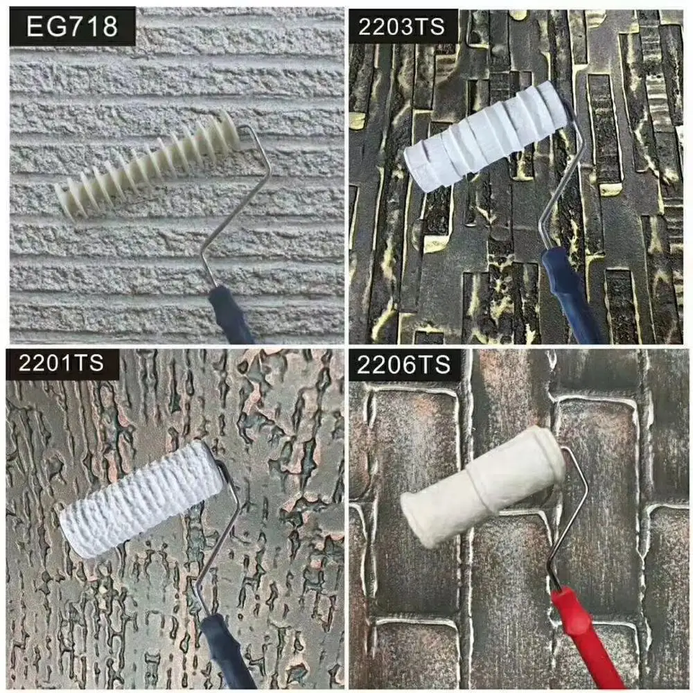 اسطوانة الطلاء الزخرفية نمط أداة للجدار المطاط حماية ختم البولي يوريثين محكم الطلاء الفخار عجلة المنزلية 2201TS