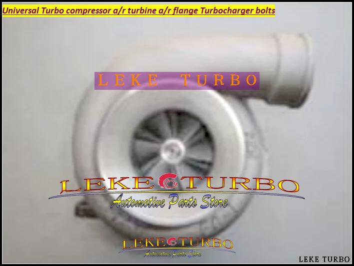 Universal Turbo T66-4 compressor: a/r. 70 turbine: a/r 1.15 oil cooled T4 flange Twohole Outlet V BAND Turbocharger