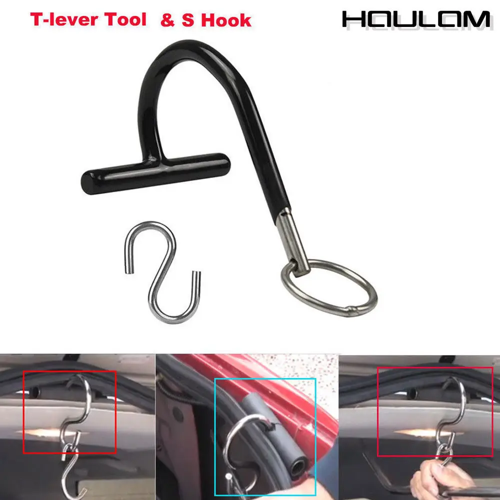 paintless Push Rod Hanger S Hook Tools T-lever holder tool Paintless dent Repair Iron ring Chain car for auto repair Tools