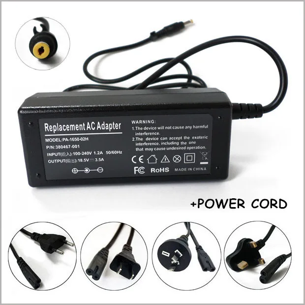 New 65W 18.5V 3.5A AC Adapter Laptop Charger Power Supply For Computer HP Pavilion dm3-1000 Entertainment Notebook