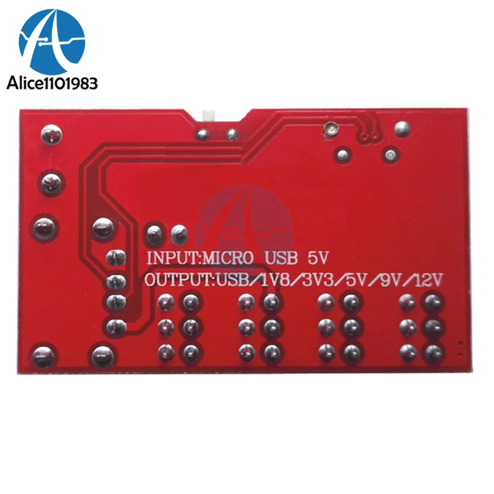 Micro USB Power Breakout DC to DC Power Module 5V to 1.8V/3.3V/5V/9V/12V Connect PC By Max 500mAh Terminal