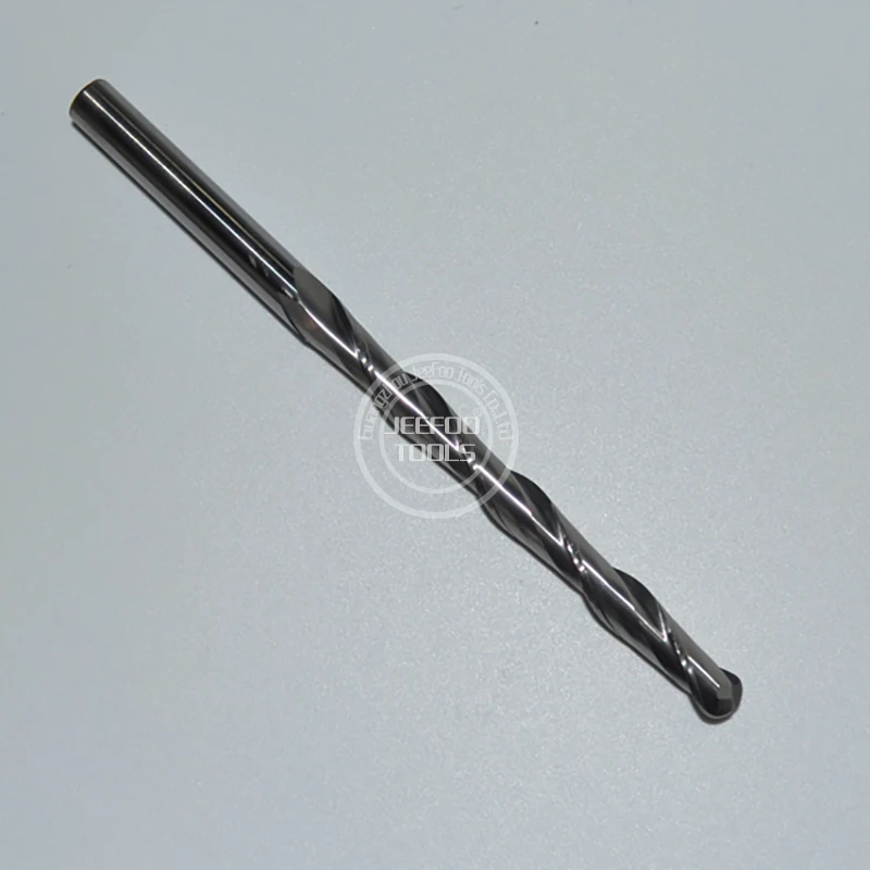 6*62mm 두 개의 플루트 볼 코 비트/CNC 엔드 밀 볼 코 아크릴 조각 밀링 커터