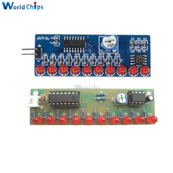 Smart Electronics Kits NE555+CD4017 Light Water Flowing Light LED Module DIY Kit NE555 CD4017 Driver Water Powered Board Circuit