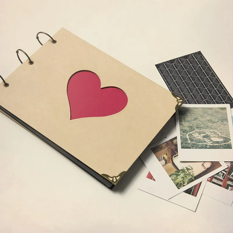 Scrapbook for boyfriend / girlfriend / fiance / engagement gift / proposal gift / love heart memory book / romantic photo album