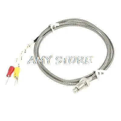 M8 Thread 1M K Type Grounded Thermocouple Probe Temprature Sensor