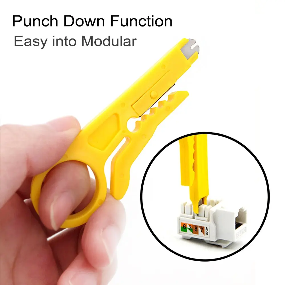 Mini Portable Wire Stripper Knife Crimper Pliers Crimping Tool Cable Stripping Wire Cutter Multi Tools Cut Line Pocket Multitool