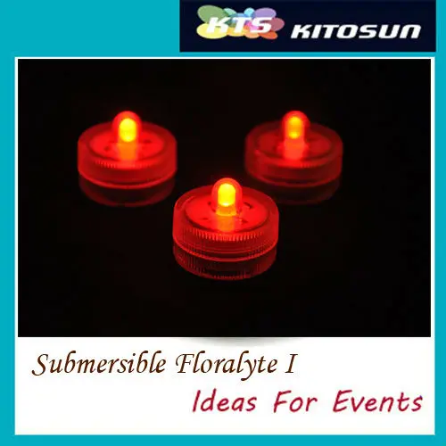 Kitosun 120pcs/Pack Super Quality Waterproof LED Candle Tea Light with 2pcs CR2032 Batteries. 12 Colors for Options